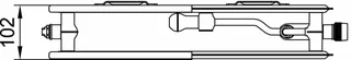 Kermix2 Plan Vplus HygT20 BH405x102x405 QN273, weiß, 10 bar, Vent. links, o. Abd. – Bild 3