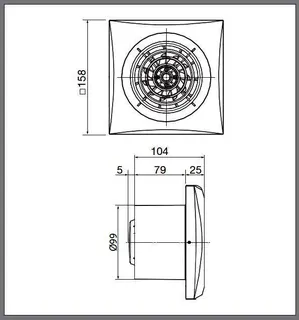 S&P SILENT-100 CHZ Kleinraum-Ventilator, Feuchte, Nachlauf – Bild 2