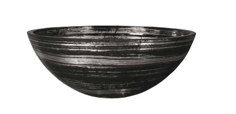 GD Aufsatzb.Graffiti 34,#GRAFFITI40SB Schwarz-Silber, D40,0 x H 115,0