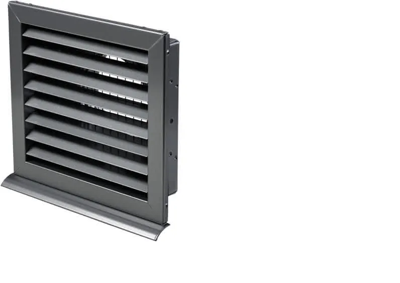 STIEBEL ELTRON Fort-Außenluftgitter LWF LG 125 Luftgitter grau lackiert