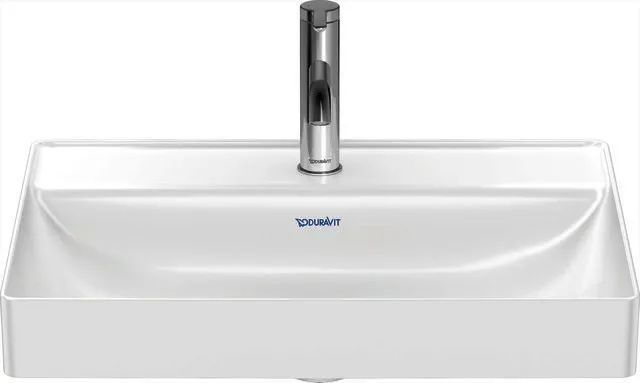 Duravit Aufsatz-Waschtisch DuraSquare 600mm o. ÜL, m. HLB, 1 HL, weiß, WG