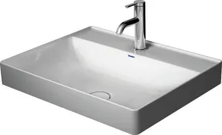 Duravit Aufsatz-Waschtisch DuraSquare 600mm o. ÜL, m. HLB, 1 HL, weiß – Bild 4