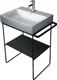 Duravit Glaseinleger in Metallkonsolen f. DuraSquare Waschtisch 235360, Flannel Grey – Bild 4