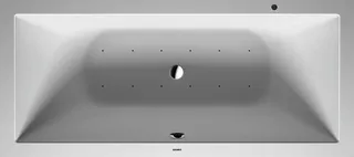 Duravit DuraSquare Whirlw. 1800x800mm Einbau Rückens.2 L/R, Air-Syst.,Weiß Matt