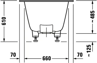 Duravit DuraSquare Whirlw. 1800x800mm Einbau Rückens.2 L/R, Air-Syst.,Weiß Matt – Bild 5