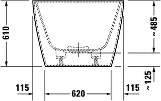 Duravit DuraSquare Whirlw. 1850x850mm Freist. Nahtl.VK Rückens.2 L/R Air-Syst. We M. – Bild 2