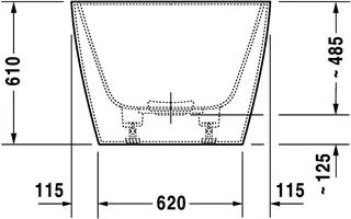 Duravit DuraSquare Whirlw. 1850x850mm Freist. Nahtl.VK Rückens.2 L/R Air-Syst. We M. – Bild 5