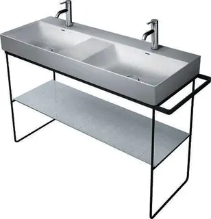 Duravit Metallkonsole BS DuraSquare f. 235312 höhenverstell. +50mm,HTH li/re,Schw.M.