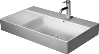 Duravit Möbel-Waschtisch DuraSquare 800mm, Weiß o.ÜL, m.HLB, o.HL, Becken rechts, WG