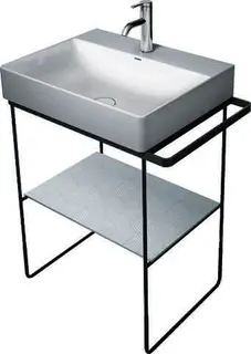 Duravit Glaseinleger in Metallkonsolen f. DuraSquare Waschtisch 235360, Cubic line – Bild 4