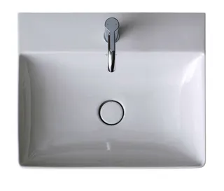 Duravit Waschtisch DuraSquare 600mm o. ÜL, m. HLB, 1 HL, weiß, WG