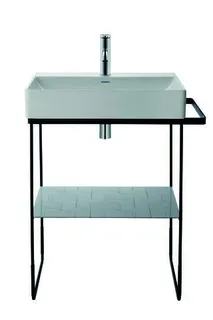 Duravit Möbel-Waschtisch DuraSquare 500mm, Weiß o.ÜL, m.HLB, 1 HL, WG