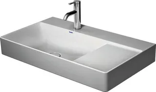 Duravit Möbel-Waschtisch DuraSquare 800mm, Weiß o.ÜL, m.HLB, o.HL, Becken links