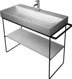 Duravit Metallkonsole BS f.DuraSq. f. 235310 höhenverstellb. +50mm, HTH li/re Chrom – Bild 2