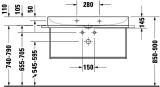 Duravit Metallkonsole WH f.DuraSq. f. 235310 HandtucHTHalter li/re, Schwarz Matt – Bild 4