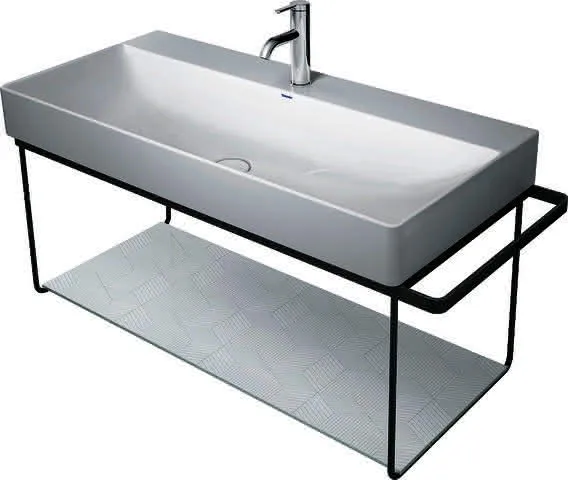 Duravit Metallkonsole WH f.DuraSq. f. 235310 HandtucHTHalter li/re, Schwarz Matt