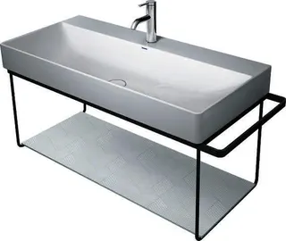 Duravit Metallkonsole WH f.DuraSq. f. 235310 HandtucHTHalter li/re, Schwarz Matt