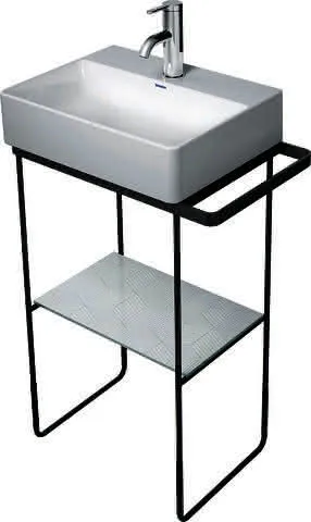 Duravit Metallkonsole BS DuraSquare f. 073245 höhenverstellbar +50mm HTH li/re Chrom