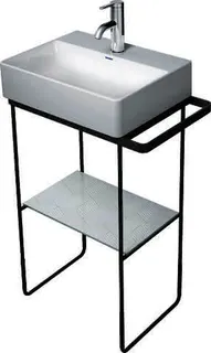 Duravit Metallkonsole BS DuraSquare f. 073245 höhenverstellbar +50mm HTH li/re Chrom