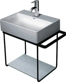 Duravit Metallkonsole WH DuraSquare 073245 Handtuchhalter li/re, schwarz matt – Bild 2