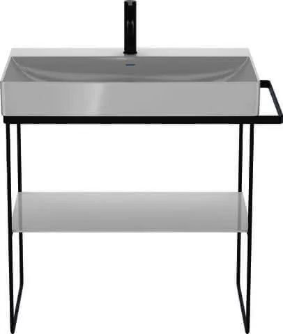 Duravit Metallkonsole BS DuraSquare 235380 Handtuchhalter li/re, schwarz matt