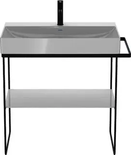 Duravit Metallkonsole BS DuraSquare 235380 Handtuchhalter li/re, schwarz matt