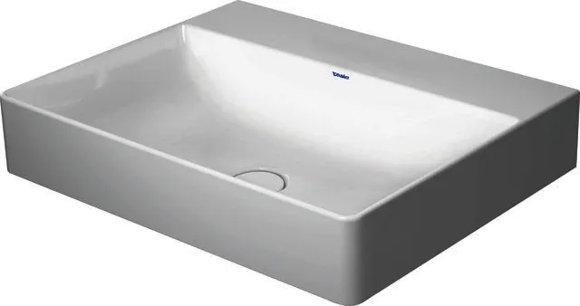 Duravit Waschtisch DuraSquare 600mm o.ÜL,m.HLB,o.HL,geschl.,weiß,WG