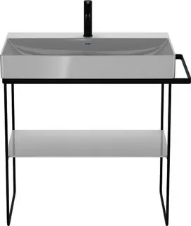 Duravit Möbelwaschtisch DuraSquare 800mm o. ÜL, mit HLB, 1 HL, weiß – Bild 3