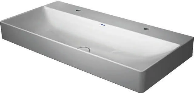 Duravit Möbel-Waschtisch DuraSquare 1000 mm o.ÜL, 2 HL, 1 Becken, geschl., weiß