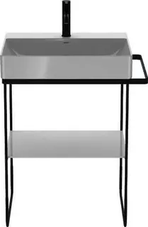 Duravit Metallkonsole BS f.DuraSq. f. 235360 höhenverst.+50mm. HTH li/re Schwarz M. – Bild 3