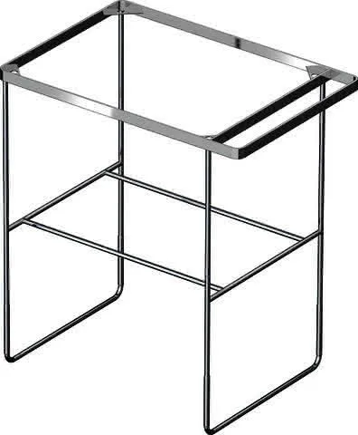 Duravit Metallkonsole BS f.DuraSq. f. 235360 höhenverstellb.+50mm. HTH li/re Chrom