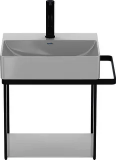 Duravit Handwaschbecken DuraSquare 450mm o.ÜL, m.HLB, 1.HL, weiß – Bild 3