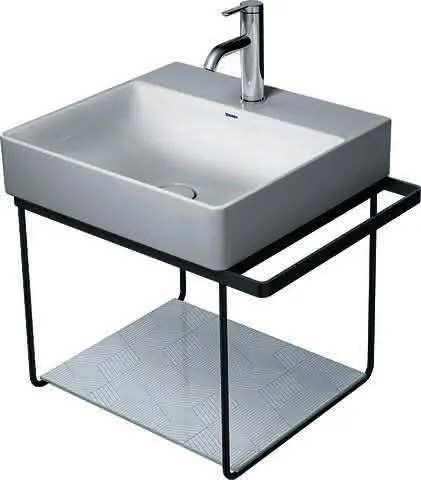 Duravit Metallkonsole WH DuraSquare f. 235350 HTH links/rechts, Schwarz Matt