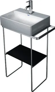 Duravit Glaseinleger in Metallkonsolen f. DuraSquare Waschtisch 073245, Schwarz – Bild 2