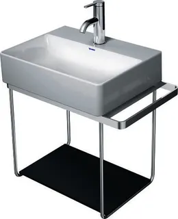 Duravit Glaseinleger in Metallkonsolen f. DuraSquare Waschtisch 073245, Schwarz – Bild 3