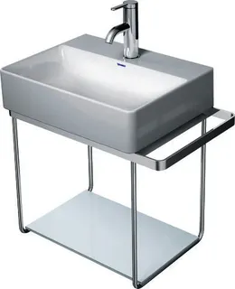Duravit Glaseinleger in Metallkonsolen f. DuraSquare Waschtisch 073245, Weiß – Bild 3