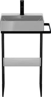 Duravit Glaseinleger in Metallkonsolen f. DuraSquare Waschtisch 073245, Weiß – Bild 5
