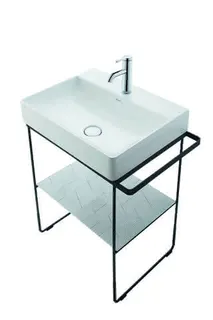 Duravit Metallkonsole BS DuraSquare f. 235350 höhenverstel.+50mm HTH li/re Schwarz M.