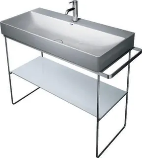 Duravit Glaseinleger in Metallkonsolen f. DuraSquare Waschtisch 235310, Weiß – Bild 3