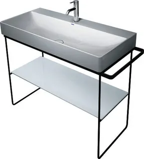 Duravit Glaseinleger in Metallkonsolen f. DuraSquare Waschtisch 235310, Weiß – Bild 5