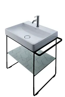 Duravit Möbel-Waschtisch DuraSquare 500mm, Weiß o.ÜL, m.HLB, 1 HL, WG – Bild 2