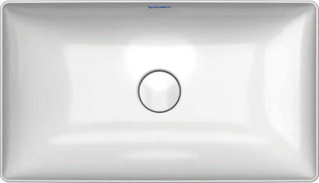 Duravit Aufsatzbecken DuraSquare 600mm o. ÜL, o. HLB, geschliffen, weiß