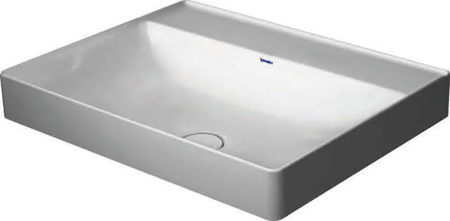 Duravit Aufsatz-Waschtisch DuraSquare 600mm o. ÜL, m. HLB, o. HL, weiß, WG