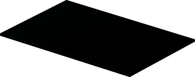 Duravit Glaseinleger in Metallkonsolen f. DuraSquare Waschtisch 235310, Schwarz