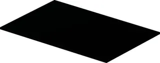 Duravit Glaseinleger in Metallkonsolen f. DuraSquare Waschtisch 235310, Schwarz