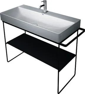 Duravit Glaseinleger in Metallkonsolen f. DuraSquare Waschtisch 235310, Schwarz – Bild 2