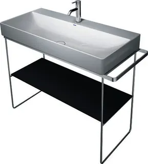 Duravit Glaseinleger in Metallkonsolen f. DuraSquare Waschtisch 235310, Schwarz – Bild 4