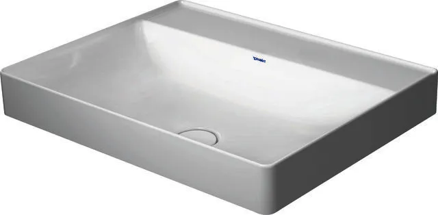 Duravit Aufsatz-Waschtisch DuraSquare 600mm o. ÜL, m. HLB, o. HL, weiß