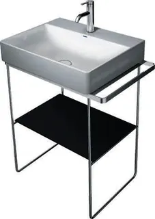 Duravit Glaseinleger in Metallkonsolen f. DuraSquare Waschtisch 235360, Schwarz – Bild 2