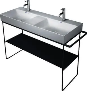Duravit Glaseinleger in Metallkonsolen DuraSquare 003117+18 Schwarz – Bild 2
